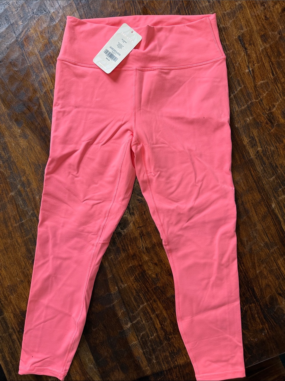 Fabletics Coral Pink Performance Leggings